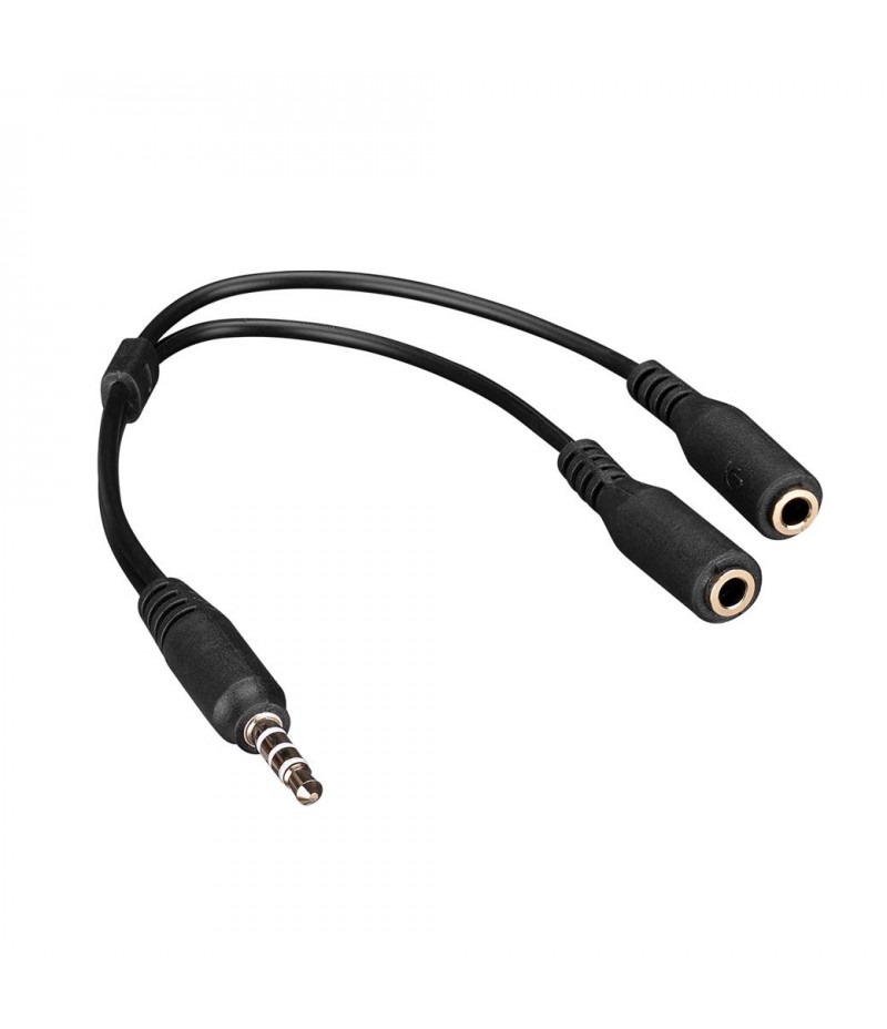 S-link SL-TA67 Siyah Audio + Mic to 3,5mm 0.15m Kulaklık Çevirici