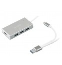 S-LINK SWAPP SW-U320 4 PORT ALUMİNİUM USB 3.0 TYPE-C USB HUB
