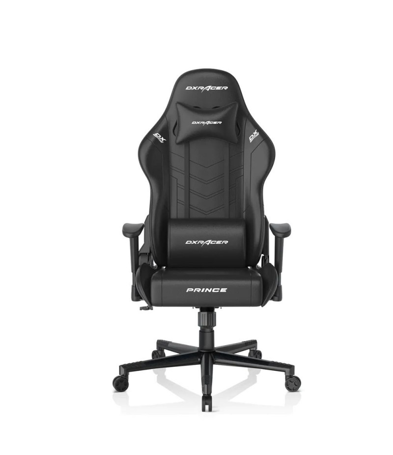 DXRacer P132 Prince Serisi Yumuşak Yüzeyli 1D Kolçaklar 130 Kg Oyuncu Koltuğu, Siyah