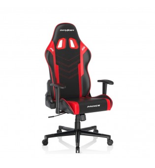 DXRacer P132 Prince Serisi Yumuşak Yüzeyli 1D Kolçaklar 130 Kg Oyuncu Koltuğu, Kırmızı