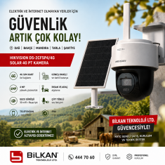 Hikvision DS-2CFSP4/4G AOV 4G Solar Güvenlik Kamerası | Dağ, Bahçe, Çiftlik ve Şantiye Güvenliği