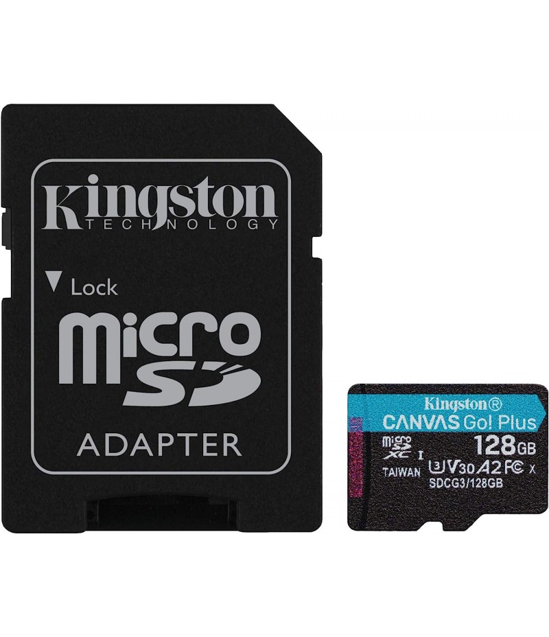 Kingston 128GB MicroSD SDCG3/128GB V30 hafiza kartı 4 k drone ve aksiyon kameralari için uygun