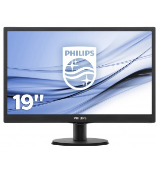 Philips 193V5LSB2-10 Monitor with VGA Port (Black)