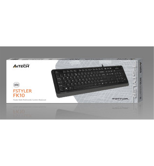 A4tech FK10 Q kablolu MM Klavye Gri USB