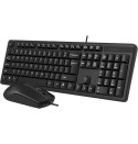 A4 Tech KR-3330 Q Klavye Mouse Set MM Siyah