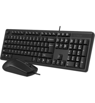 A4 Tech KR-3330 Q Klavye Mouse Set MM Siyah