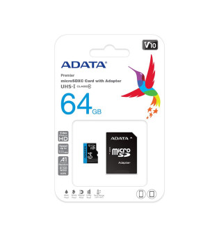 ADATA Premier 64GB Micro SDHC U1/C10 AUSDX64GUICL10A1RA1 Hafıza kartı