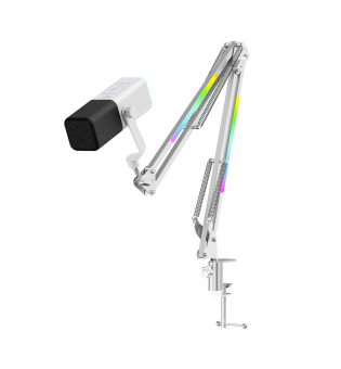 Havit Gamenote GK71 Pro RGB Yayıncı Mikrofonu, 24-Bit, 192kHz, XLR & Type-C, Stantlı