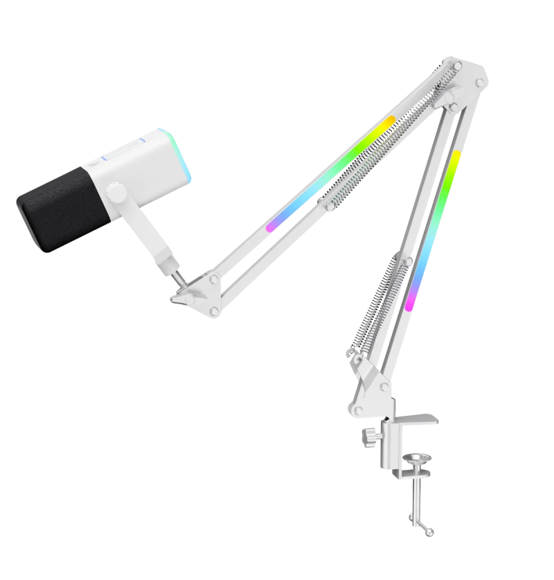Havit Gamenote GK71 Pro RGB Yayıncı Mikrofonu, 24-Bit, 192kHz, XLR & Type-C, Stantlı