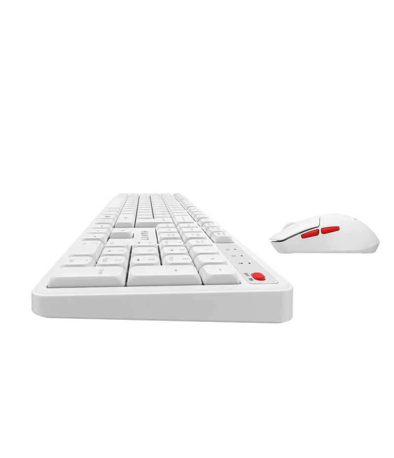 Havit KB261WB Dual Mode Kablosuz Klavye ve Mouse Seti Beyaz- Türkçe Q