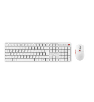 Havit KB261WB Dual Mode Kablosuz Klavye ve Mouse Seti Beyaz- Türkçe Q