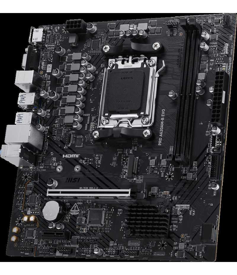 MSI MB PRO A620AMB EVO AM5 DDR5 6800(OC) Anakart