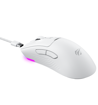 Havit Gamenote MS966SE RGB Wireless Gaming Mouse 4 Modlu Beyaz