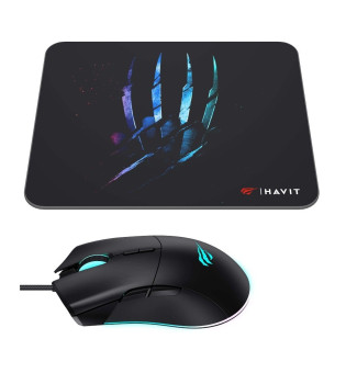 Havit Gamenote MS1037CM Wireless Gaming Oyuncu Mouse + Mouse Pad Siyah Set