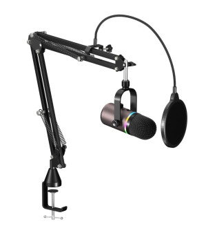 Havit Gamenote GK63 PRO RGB Gaming Profesyonel Yayıncı Mikrofonu ve Masa Standı
