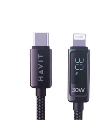 Havit CB6246 Type-C to Lightning Charging Cable with Display PD20W