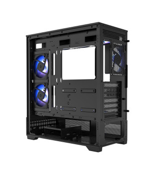 Havit Gamenote CF925 Şeffaf Bilgisayar Kasası 3 Fanlı Kumandalı ITX/M-ATX/ATX/E-ATX Siyah