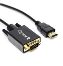 Qport Q-HVG18 Hdmi To Vga 1.8 m çeviriçi kablo