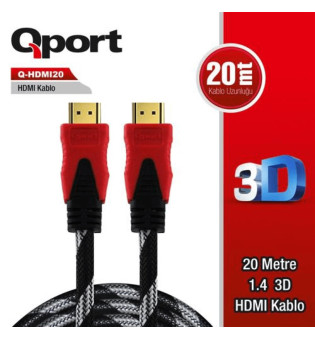 Qport Q-HDMI20 20m Hdmi Kablo