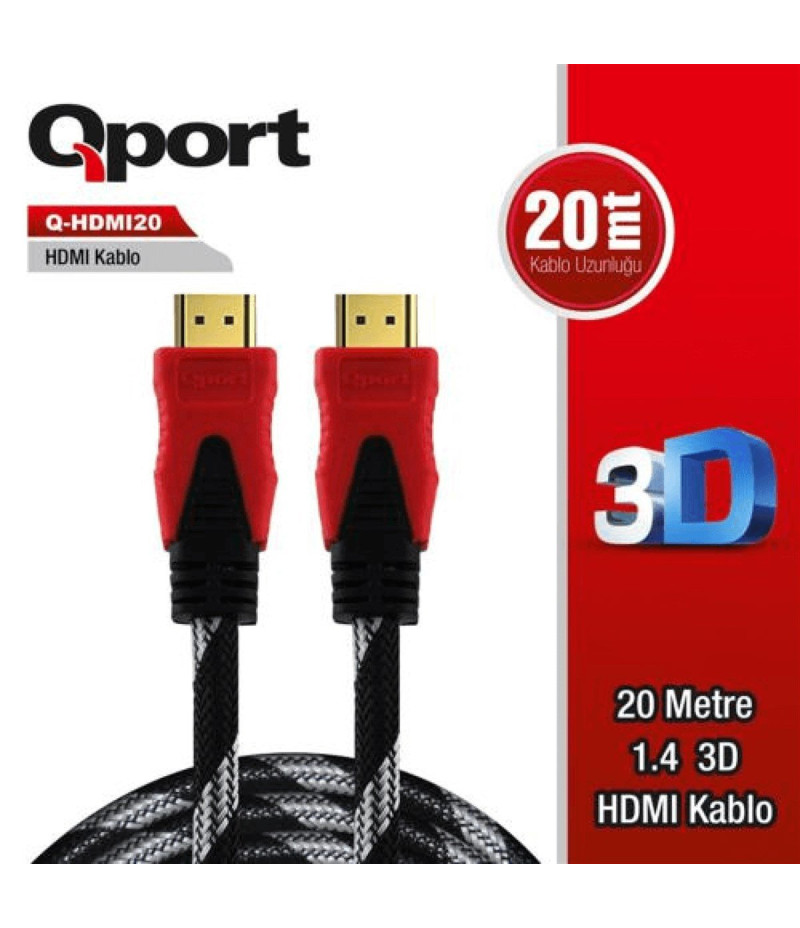 Qport Q-HDMI20 20m Hdmi Kablo