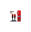 Qport Q-HDMI151 1,5m 4k Hdmi Altın Uçlu Örgülü Kablo