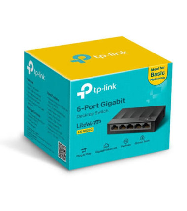 TP-Link LiteWave LS1005G 5-Port 10/100/1000Mbps Gigabit Masaüstü Ethernet Switch